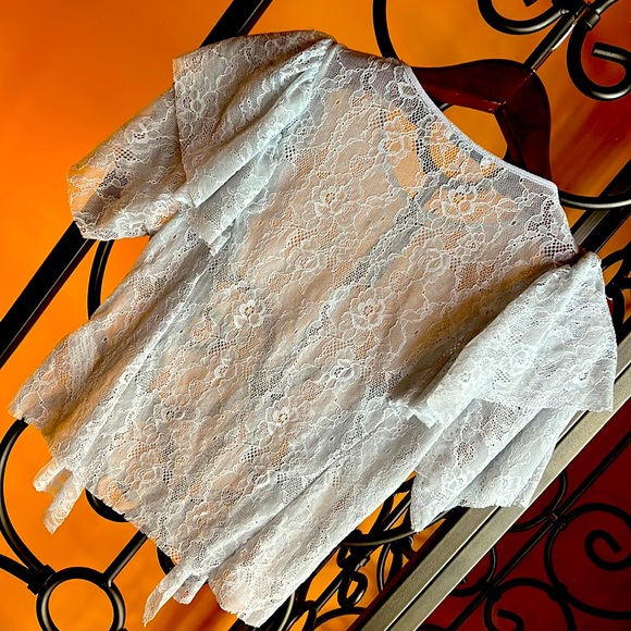 ZARA W&B Collection Soft Lace Top - Picture 4 of 4